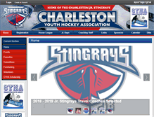 Tablet Screenshot of charlestonyouthhockey.org